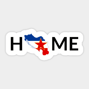 Yugoslavia home Sticker